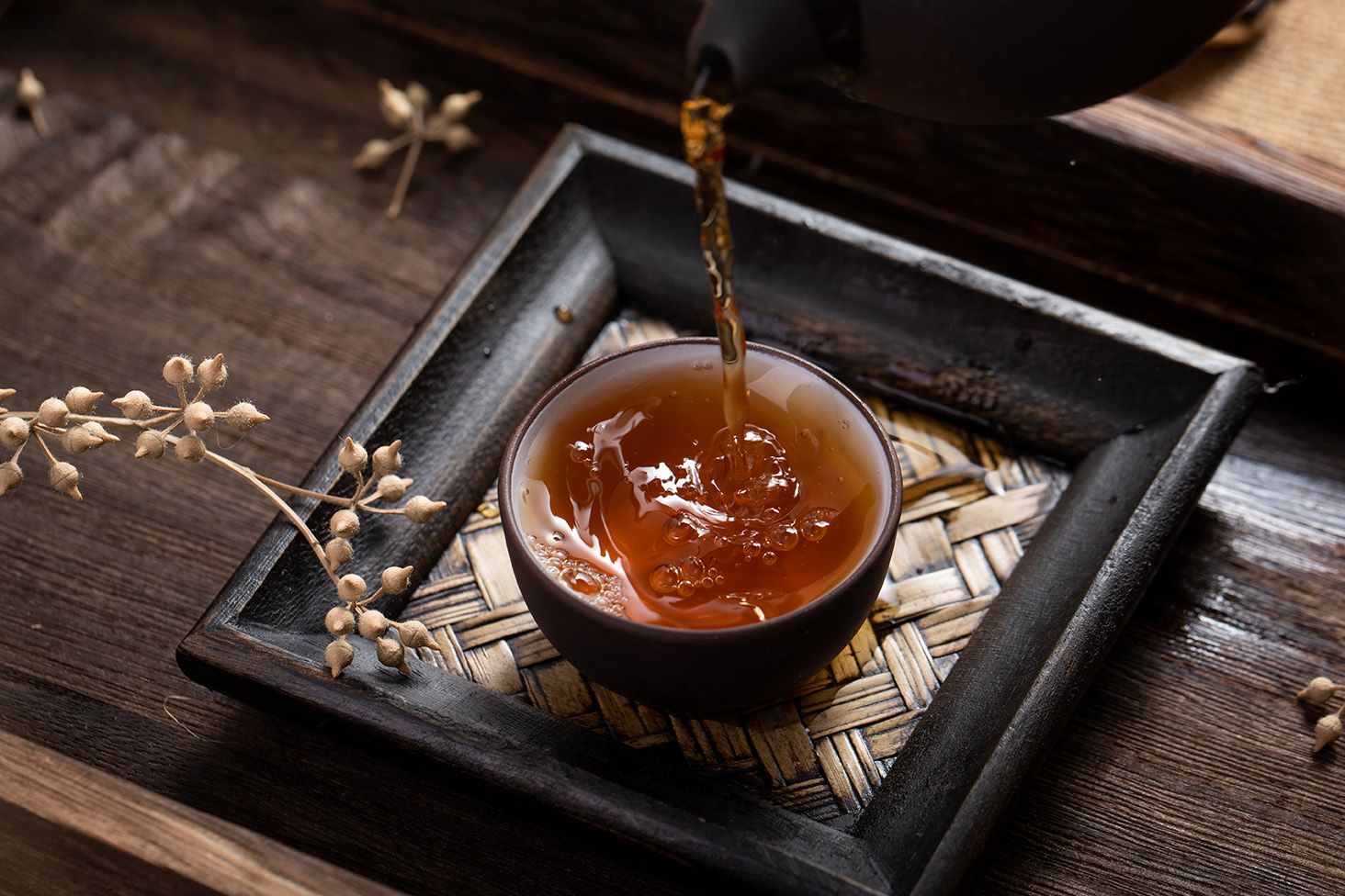 Chinese style tea and teapot